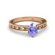 2 - Niah Classic 7x5 mm Oval Shape Tanzanite Solitaire Engagement Ring 