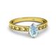 2 - Niah Classic 7x5 mm Oval Shape Aquamarine Solitaire Engagement Ring 