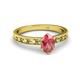 2 - Niah Classic 7x5 mm Oval Shape Pink Tourmaline Solitaire Engagement Ring 