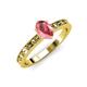 3 - Niah Classic 7x5 mm Oval Shape Pink Tourmaline Solitaire Engagement Ring 