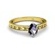 2 - Niah Classic 7x5 mm Oval Shape Iolite Solitaire Engagement Ring 