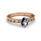 2 - Niah Classic 7x5 mm Oval Shape Iolite Solitaire Engagement Ring 