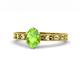 1 - Niah Classic 7x5 mm Oval Shape Peridot Solitaire Engagement Ring 