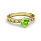 2 - Niah Classic 7x5 mm Oval Shape Peridot Solitaire Engagement Ring 