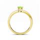 4 - Niah Classic 7x5 mm Oval Shape Peridot Solitaire Engagement Ring 