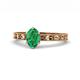 1 - Niah Classic 7x5 mm Oval Shape Emerald Solitaire Engagement Ring 