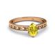 2 - Niah Classic 7x5 mm Oval Shape Yellow Sapphire Solitaire Engagement Ring 