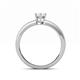 4 - Niah Classic 7x5 mm Oval Shape White Sapphire Solitaire Engagement Ring 