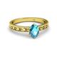 2 - Niah Classic 7x5 mm Oval Shape London Blue Topaz Solitaire Engagement Ring 
