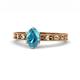 1 - Niah Classic 7x5 mm Oval Shape London Blue Topaz Solitaire Engagement Ring 