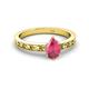 2 - Niah Classic 7x5 mm Pear Shape Pink Tourmaline Solitaire Engagement Ring 