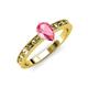 3 - Niah Classic 7x5 mm Pear Shape Pink Tourmaline Solitaire Engagement Ring 