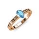 3 - Niah Classic 7x5 mm Pear Shape Blue Topaz Solitaire Engagement Ring 