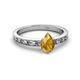 2 - Niah Classic 7x5 mm Pear Shape Citrine Solitaire Engagement Ring 