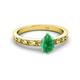 2 - Niah Classic 7x5 mm Pear Shape Emerald Solitaire Engagement Ring 