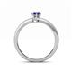 4 - Niah Classic 7x5 mm Pear Shape Blue Sapphire Solitaire Engagement Ring 