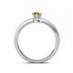 4 - Niah Classic 7x5 mm Pear Shape Citrine Solitaire Engagement Ring 