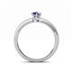 4 - Niah Classic 7x5 mm Pear Shape Iolite Solitaire Engagement Ring 