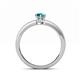 4 - Niah Classic 7x5 mm Pear Shape London Blue Topaz Solitaire Engagement Ring 