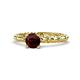 1 - Viona Signature Red Garnet Solitaire Engagement Ring 