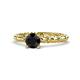 1 - Viona Signature Black Diamond Solitaire Engagement Ring 