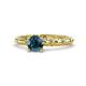 1 - Viona Signature Blue Diamond Solitaire Engagement Ring 