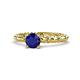 1 - Viona Signature Blue Sapphire Solitaire Engagement Ring 