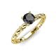 4 - Viona Signature Black Diamond Solitaire Engagement Ring 