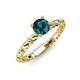 4 - Viona Signature Blue Diamond Solitaire Engagement Ring 