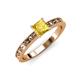 3 - Niah Classic 5.50 mm Princess Cut Created Yellow Sapphire Solitaire Engagement Ring 