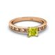2 - Niah Classic 5.50 mm Princess Cut Yellow Diamond Solitaire Engagement Ring 