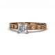 1 - Niah Classic 5.50 mm GIA Certified Princess Cut Diamond Solitaire Engagement Ring 
