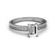 2 - Janina Classic Emerald Cut Diamond Solitaire Engagement Ring 