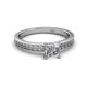 2 - Janina Classic Princess Cut Diamond Solitaire Engagement Ring 