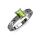 3 - Maren Classic 7x5 mm Emerald Cut Peridot Solitaire Engagement Ring 