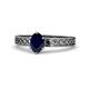 1 - Maren Classic 7x5 mm Oval Shape Blue Sapphire Solitaire Engagement Ring 