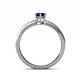 4 - Maren Classic 7x5 mm Oval Shape Blue Sapphire Solitaire Engagement Ring 