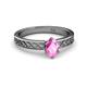 2 - Maren Classic 7x5 mm Oval Shape Pink Sapphire Solitaire Engagement Ring 