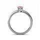 4 - Maren Classic 7x5 mm Oval Shape Pink Sapphire Solitaire Engagement Ring 