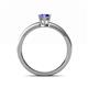 4 - Maren Classic 7x5 mm Oval Shape Tanzanite Solitaire Engagement Ring 