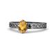 1 - Maren Classic 7x5 mm Oval Shape Citrine Solitaire Engagement Ring 