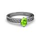 2 - Maren Classic 7x5 mm Oval Shape Peridot Solitaire Engagement Ring 