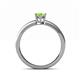 4 - Maren Classic 7x5 mm Oval Shape Peridot Solitaire Engagement Ring 
