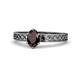 1 - Maren Classic 7x5 mm Oval Shape Red Garnet Solitaire Engagement Ring 