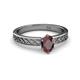 2 - Maren Classic 7x5 mm Oval Shape Red Garnet Solitaire Engagement Ring 