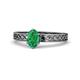 1 - Maren Classic 7x5 mm Oval Shape Emerald Solitaire Engagement Ring 