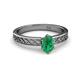 2 - Maren Classic 7x5 mm Oval Shape Emerald Solitaire Engagement Ring 