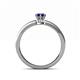 4 - Maren Classic 7x5 mm Pear Shape Blue Sapphire Solitaire Engagement Ring 