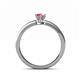 4 - Maren Classic 7x5 mm Pear Shape Pink Tourmaline Solitaire Engagement Ring 