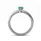 4 - Maren Classic 7x5 mm Pear Shape Emerald Solitaire Engagement Ring 